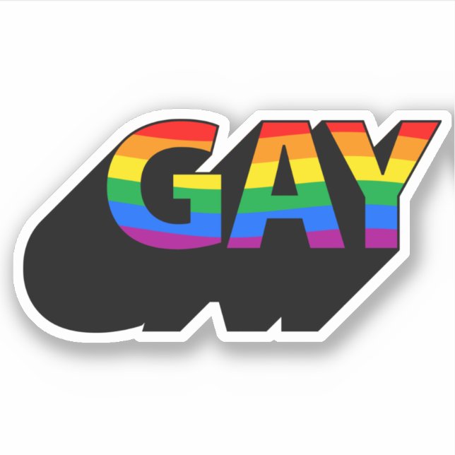 ADESIVO GAY 3D (Frente)