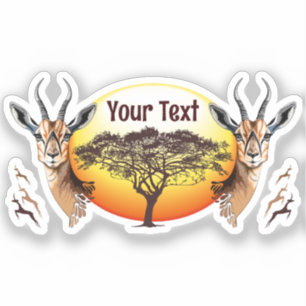 Adesivo Gazelle African Antelope Wild Animal