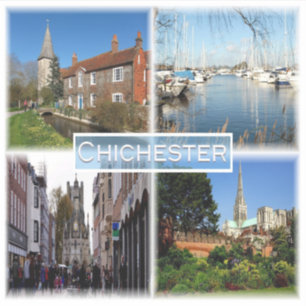 Adesivo GB Chichester - Igreja de Bosham e Casa Brook -