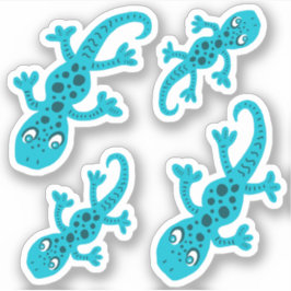 Adesivo Gecko Azul, Gizard Drake Kids Sticker