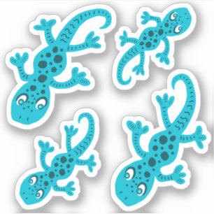 Adesivo Gecko Azul, Gizard Drake Kids Sticker