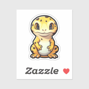 Adesivo Gecko de desenho animado