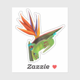 Adesivo Gecko do dia no Pássaro do Paraíso