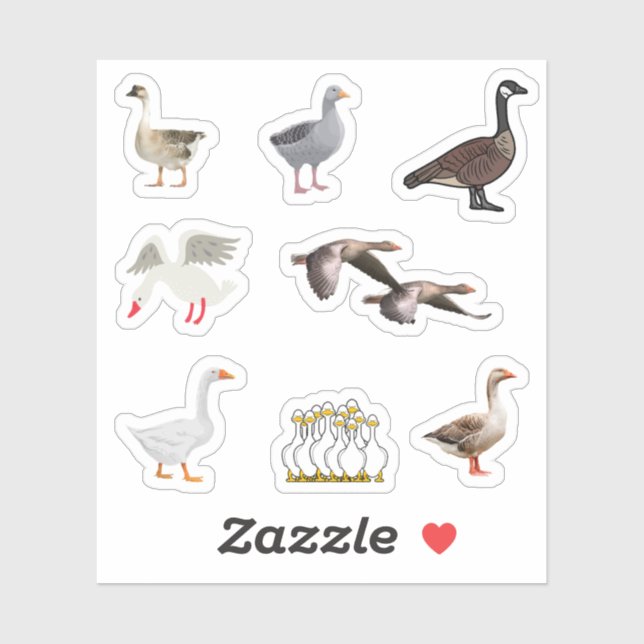 Adesivo Geese Stickers (Folha)