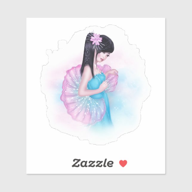 Adesivo Geisha Girl (Folha)