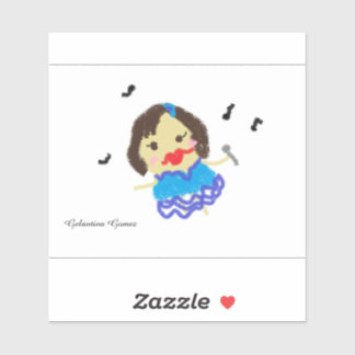 Adesivo Gelantina Gomez Singing Sticker