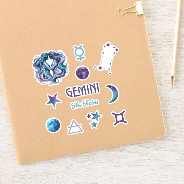 Adesivo Gemini Zodiac Sticker Collection (Notebook)