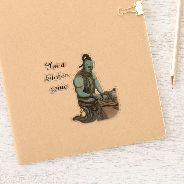 Adesivo Gene Cozinhar Kitchen Magic Fantasy Art Sticker (Notebook)