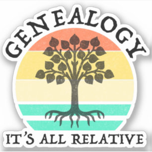 Adesivo Genealogia - Tudo é Relativo
