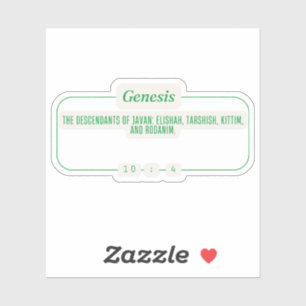 Adesivo Gênesis 10:4