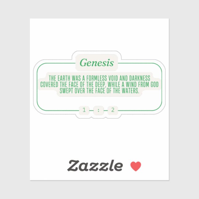 Adesivo Gênesis 1:2 (Folha)