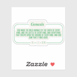 Adesivo Gênesis 1:25