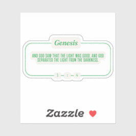 Adesivo Gênesis 1:4