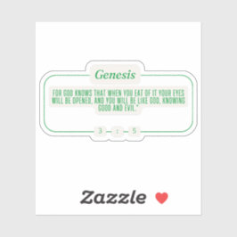 Adesivo Gênesis 3:5