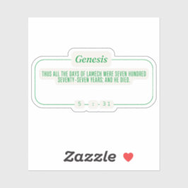 Adesivo Gênesis 5:31