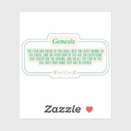 Adesivo Gênesis 9:2