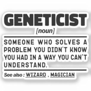 Adesivo Genetica Noun Genetics Amém Apreciação Engraçada