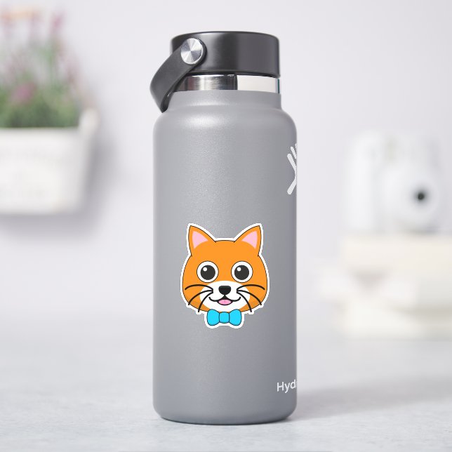 Adesivo Gengibre Feliz e Bonito com Papillon (HidroFlask)