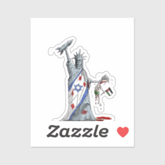 Adesivo Genocídio israelo-americano Sticker Free Palestine