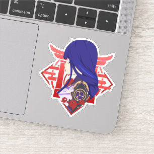 Adesivo Genshin Impact Raiden Shogun Ei