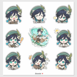 Adesivo Genshin Impact Venti Stickers