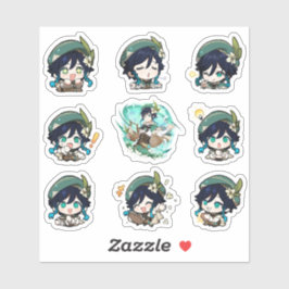 Adesivo Genshin Impact Venti Stickers