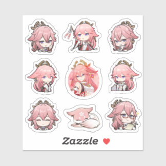 Adesivo Genshin Impact Yae Miko Stickers