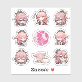 Adesivo Genshin Impact Yae Miko Stickers
