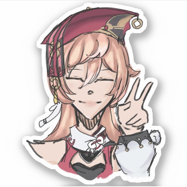 Adesivo Genshin Impact Yanfei (Frente)