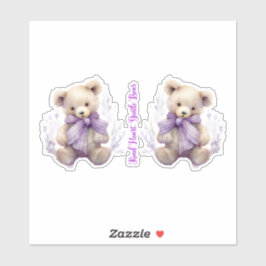Adesivo Gentilador de Urso Cardíaco - Design de Urso Bonit