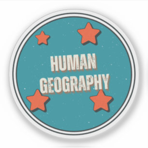 Adesivo Geografia Humana
