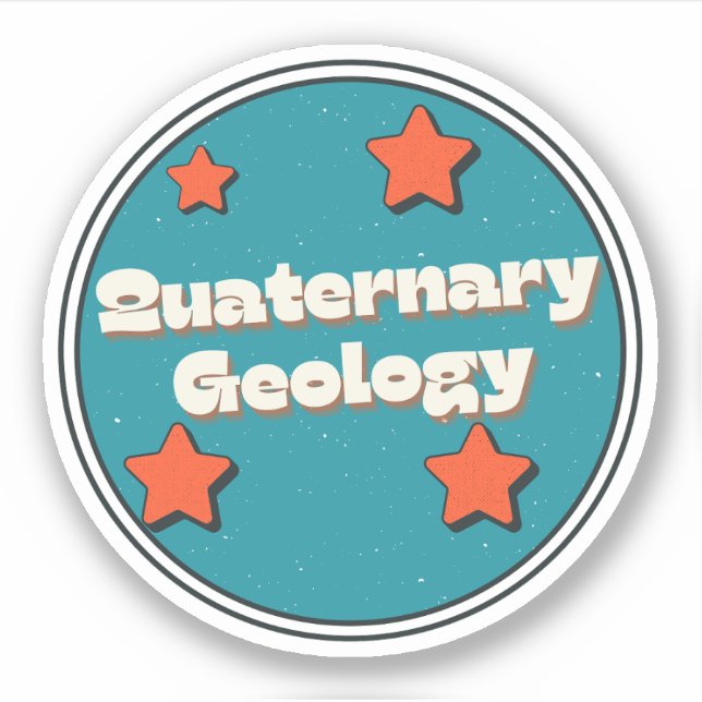 Adesivo Geologia do Quaternário (Frente)