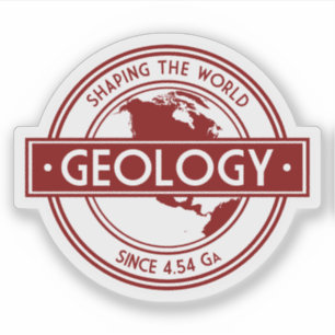Adesivo Geologia - Moldando o Mundo Desde 4,54 Ga (Versão
