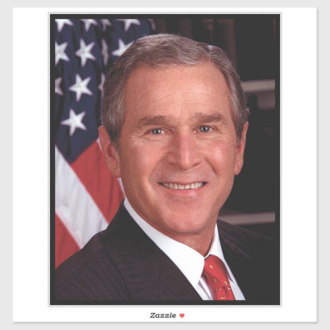 Adesivo George Bush 43º Presidente americano Foto (Folha)