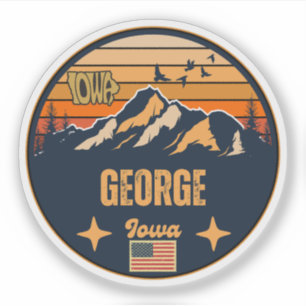 Adesivo George, Iowa Ia, Estados Unidos