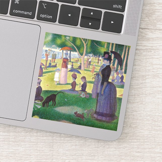 Adesivo Georges Seurat - Domingo em La Grande Jatte (Detalhe)