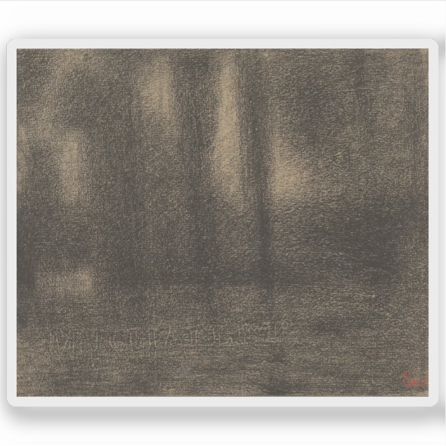 Adesivo Georges Seurat - Poplars (Frente)