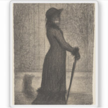 Georges Seurat - Woman Stroling (Une élégante)