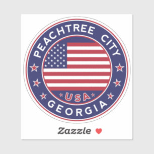 Adesivo Geórgia, Cidade de Peachtree