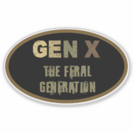 Adesivo Geração X — A Geração Feral