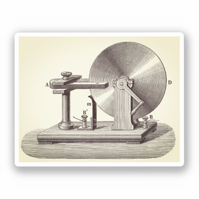 Adesivo Gerador de discos Faraday (Frente)