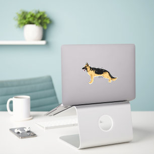 Adesivo German shepherd Dog Illustration Sticker