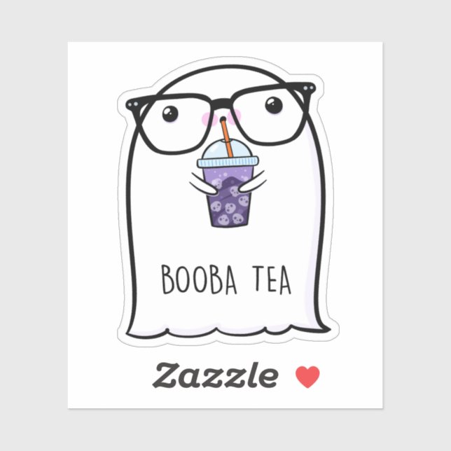 Adesivo Ghost Cute Halloween Art Fall Season (Folha)