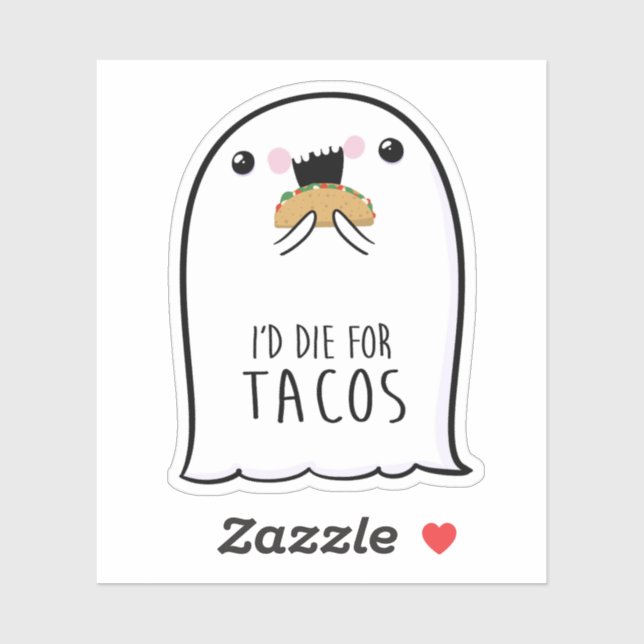 Adesivo Ghost Cute Halloween Art Fall Season (Folha)