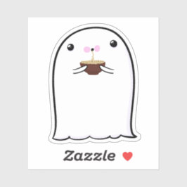 Adesivo Ghost Cute Halloween Art Fall Season