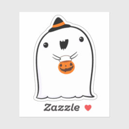 Adesivo Ghost Cute Halloween Art Fall Season