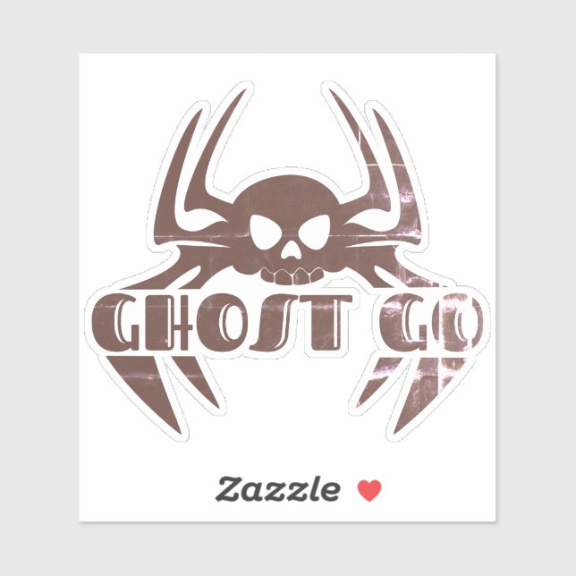 Adesivo Ghost Go Spooky Season (Folha)