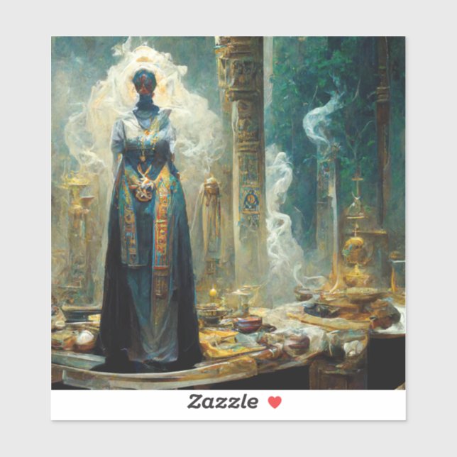 Adesivo Ghost Priestess Fantasy (Folha)