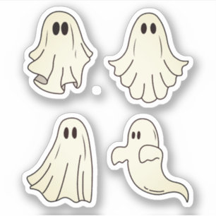 Adesivo Ghost Sticker Pack, Ghoul, Stickers Halloween