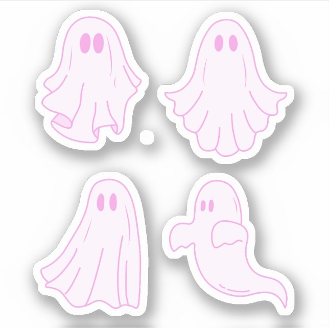 Adesivo Ghost Sticker Pack, Ghoul, Stickers Halloween (Frente)